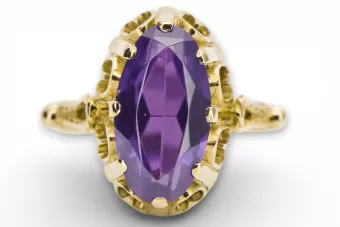 Ring Alexandrite 14K Yellow gold Vintage vrc134y